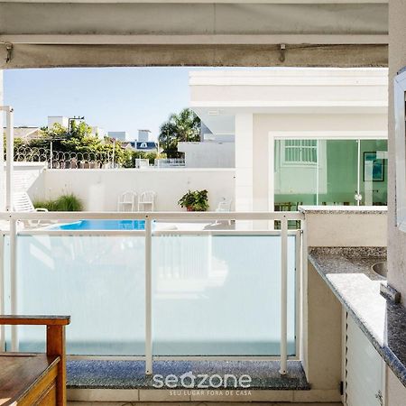 Belo Apto C/ Piscina Em Jurere 800M Do Mar Chr101 Appartement Florianópolis Buitenkant foto