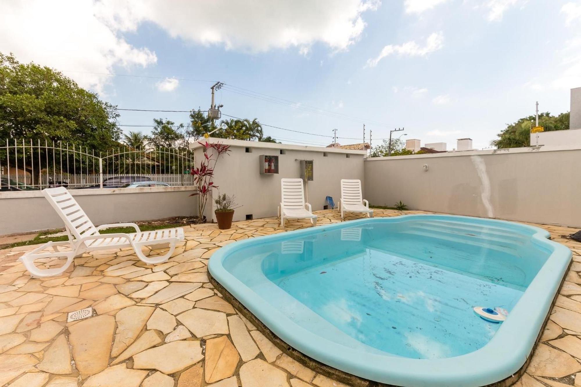 Belo Apto C/ Piscina Em Jurere 800M Do Mar Chr101 Appartement Florianópolis Buitenkant foto