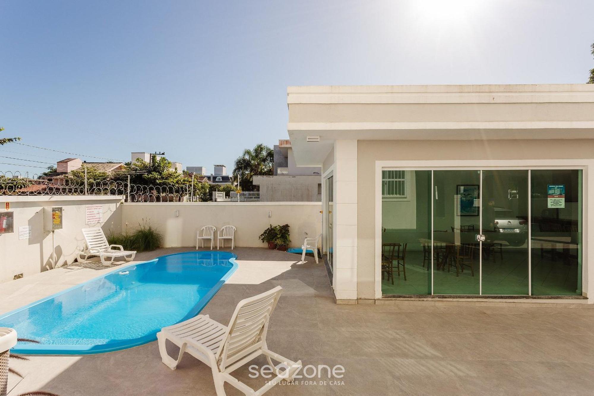 Belo Apto C/ Piscina Em Jurere 800M Do Mar Chr101 Appartement Florianópolis Buitenkant foto